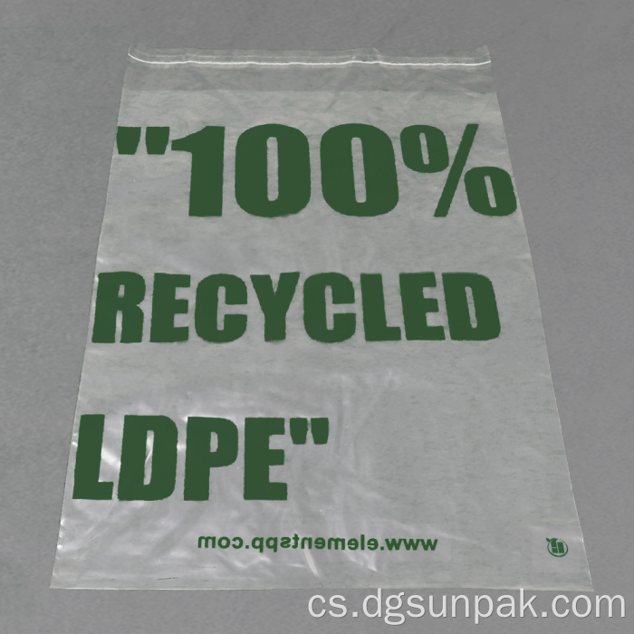 100% grs HDPE LDPE PP PE recyklované polybagy